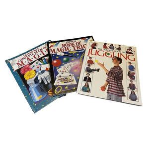Usborne Books Set of 3 - Complete Book of Magic - Magic Tricks -Book of Juggling